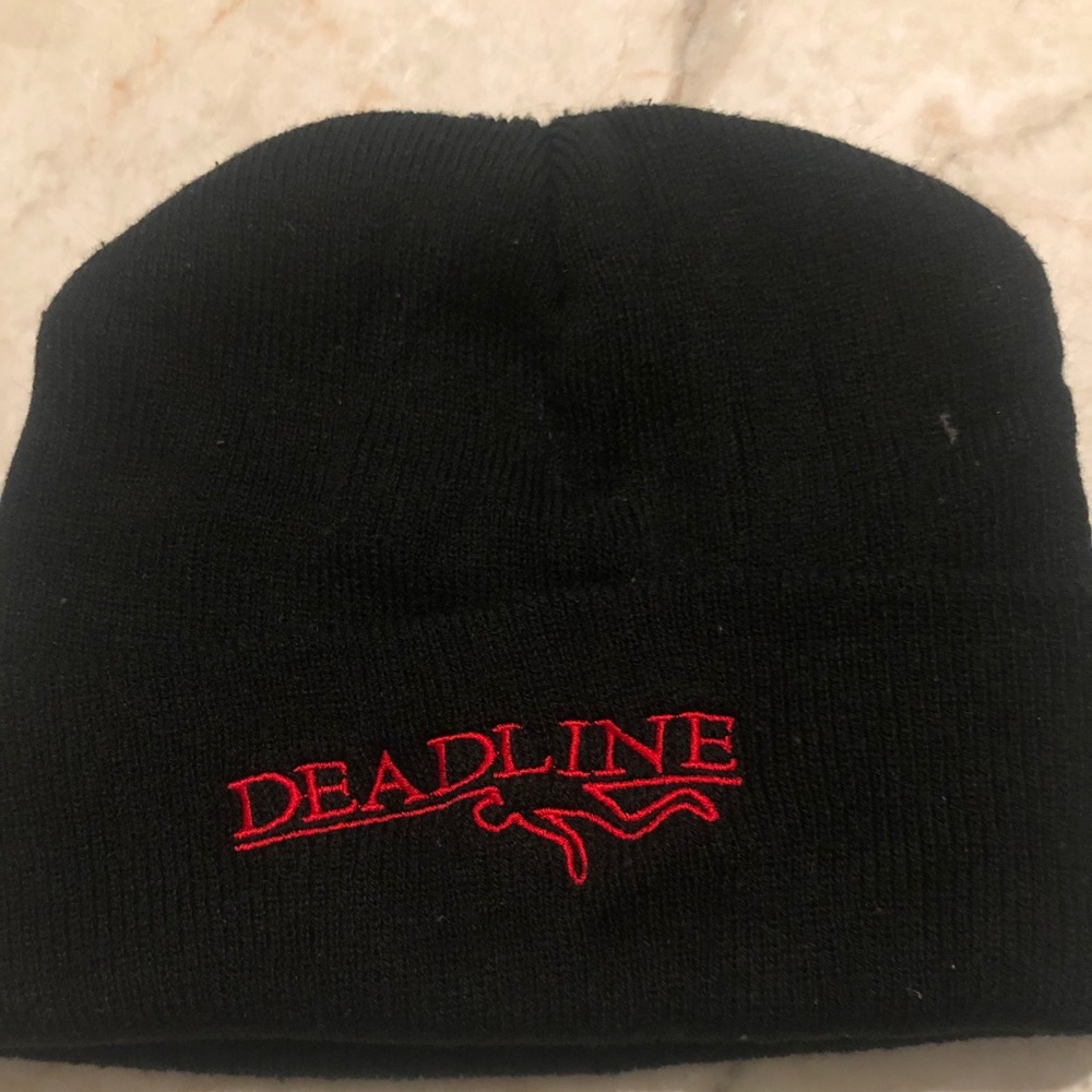 COPY - Deadline Black & Red Beanie
